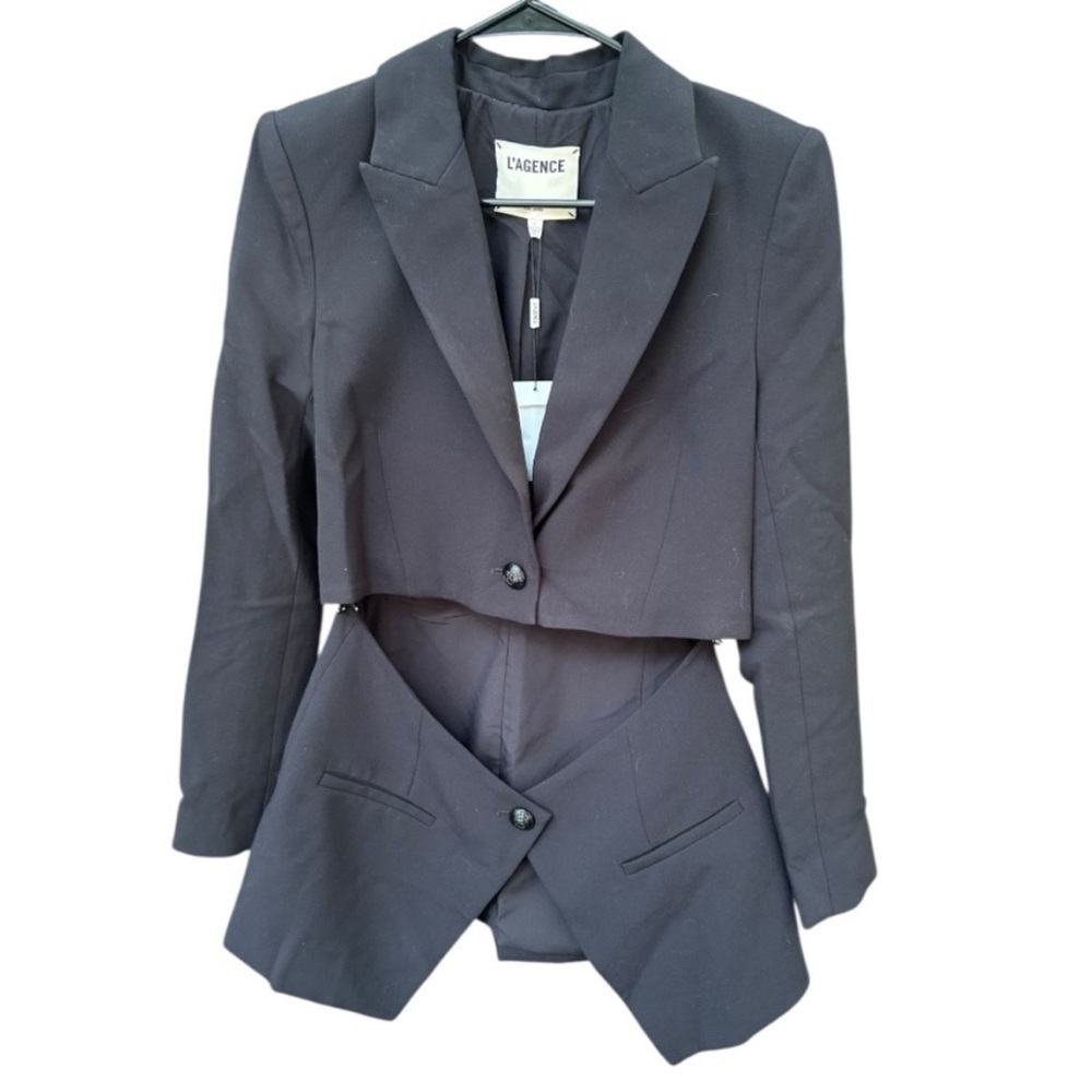 NWT L'AGENCE Elegant Black Blazer - Picture 2 of 9